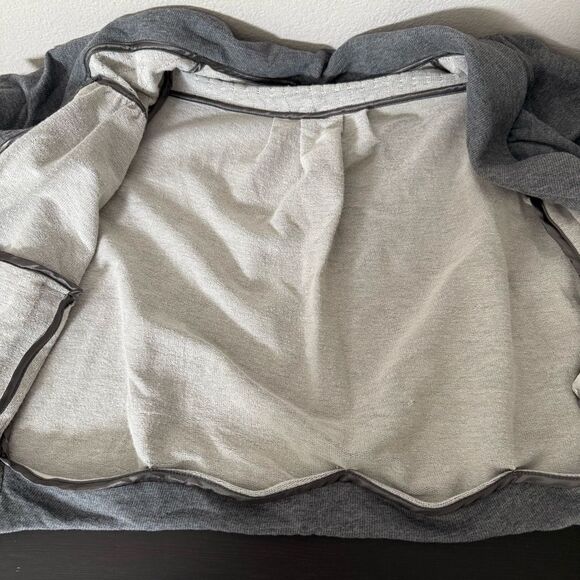 Weekend Max Mara Cardigan Jacket Womens Sz L Gray Button Up Short Sleeve Soft - Picture 9 of 14